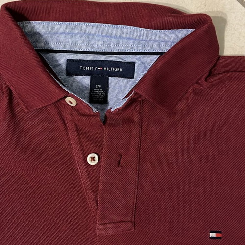 Tommy Hilfiger Men’s Polo Shirt burgundy, size S, like new