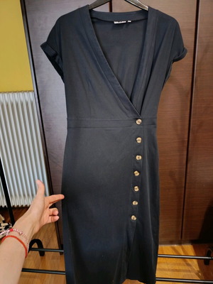 WE midi cotton dress like new, black, size M