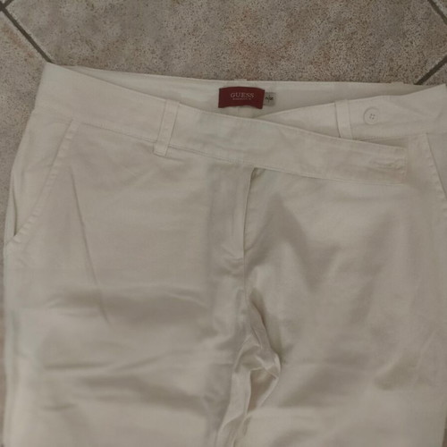Guess white pants used, sizes S and M