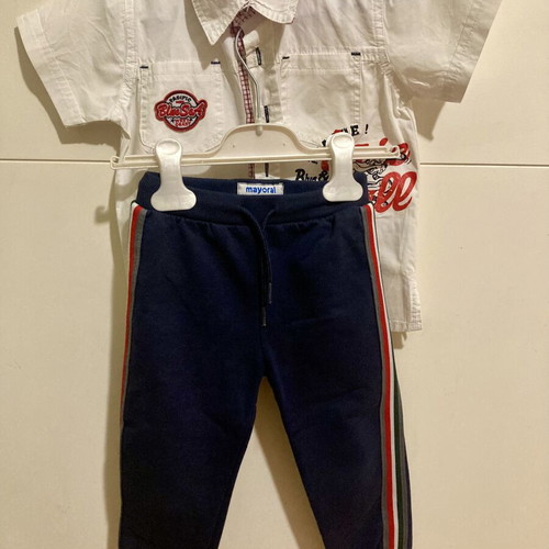 Mayoral toddler sweatpants used with Funky shirt gift