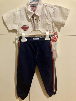 Mayoral toddler sweatpants used with Funky shirt gift