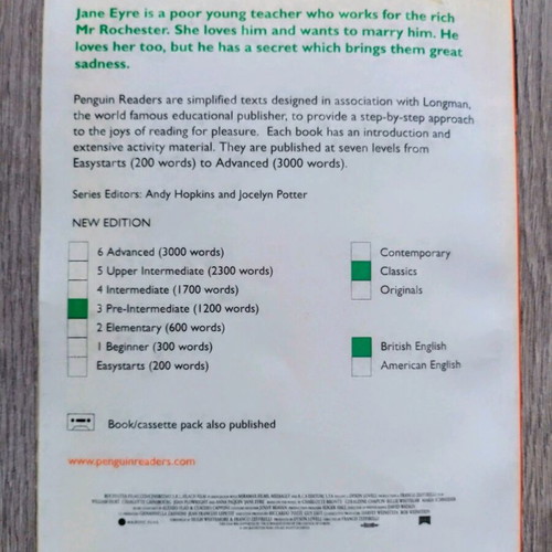 Book Jane Eyre Level 3 Like New English Learning