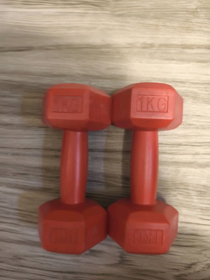 Βαράκια 1kg σαν καινούργια για ελαφριά άσκηση