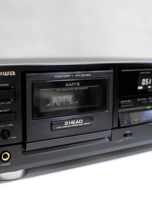 Aiwa AD-F810 3 Head Hi-Fi Cassette Deck, vintage