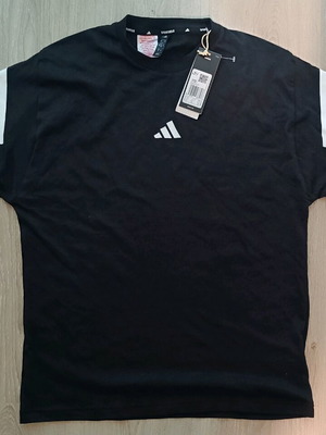 Adidas T-shirt brand new with tags, black and white, size L