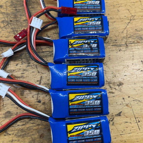 LiPo 2S batteries for drone, like new, set