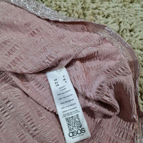 Asos London silver rose midaxi dress! Size S/M