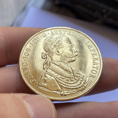 Austrian ducat dubla replica new, gold plated