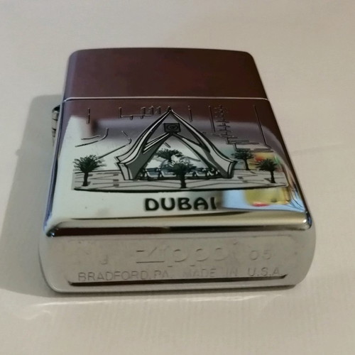 Zippo lighter used with Dubai design