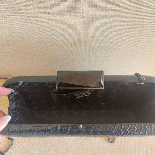 Axel clutch bag black like new with chain