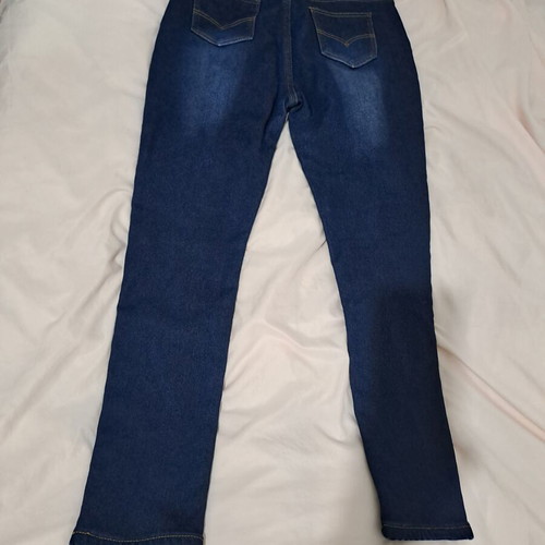 Women's elastic cotton jeans Large blue like new