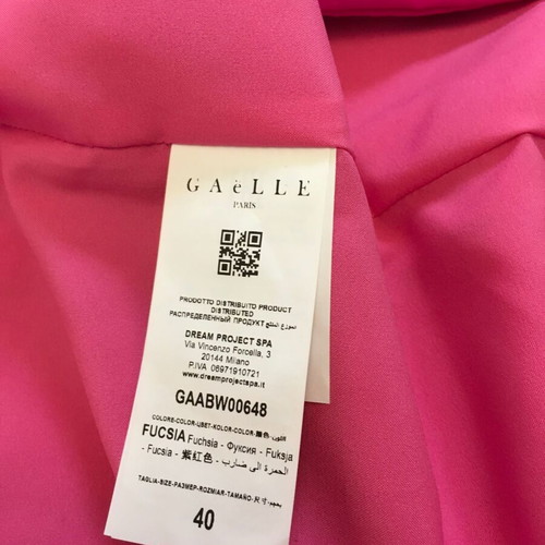 Gaelle Paris extravagant dress new, size 40FR, black and pink