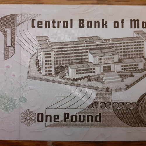 Malta 1 Lira Banknote 1979 new