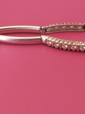 White gold bracelet 14 carat 585, like new, 7.3 grams
