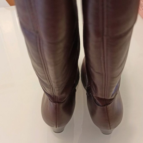 Leather boots size 41 used, brown