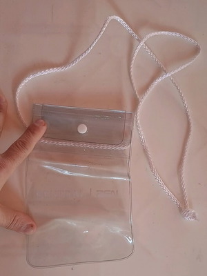 Waterproof Travel Hanging Smartphone Case new, transparent