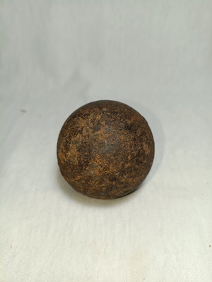 Antique small cannonball late 19th century, Peloponnese, used