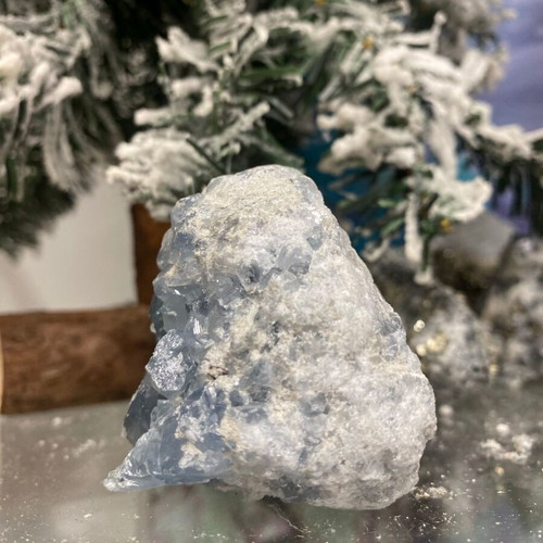 Natural Raw Celestine Drusy without Heat Treatment