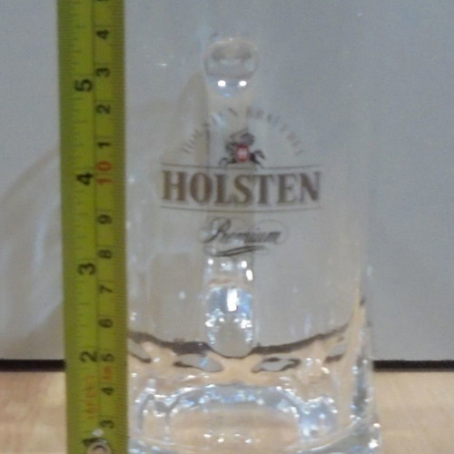 Holsten beer two promotional glass mugs 0.5l used