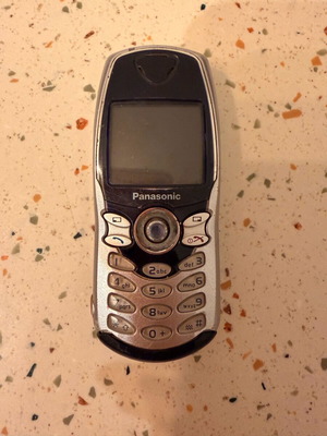 Panasonic eb-gd67 used gray mobile phone, 24 years old