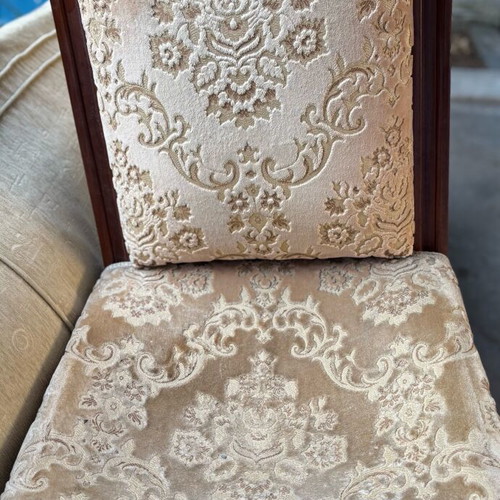 Antique Monica solid wood living room chair used, Greek made