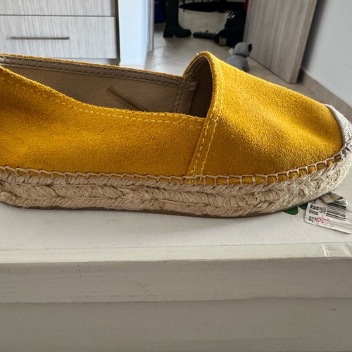 Women's espadrilles like new, yellow, Adam's Shoes, size 36