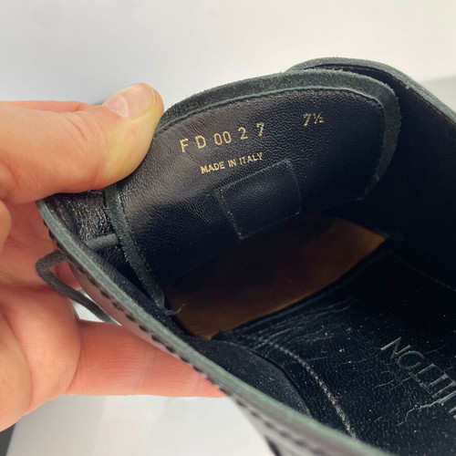 Louis Vuitton men's elegant leather shoes used, size 42, black