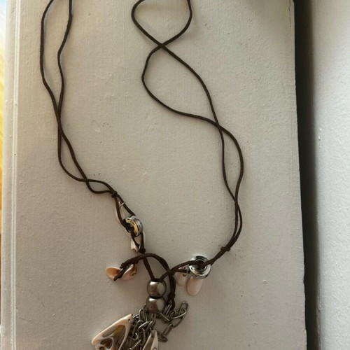 Long necklace summer with shells and chains new
