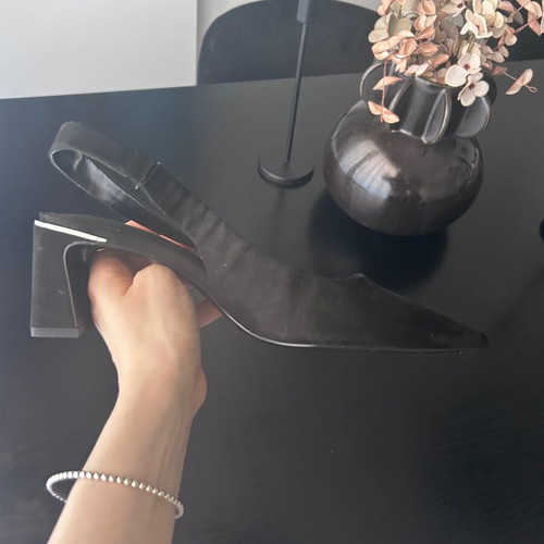 Zara Ballet Flats New Black Pointed Toe Size 38