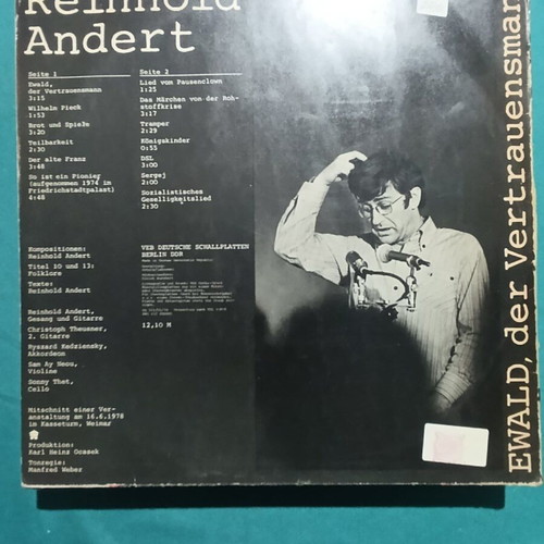 Reinhold Andert vinyl record like new