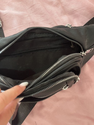 Black waist bag