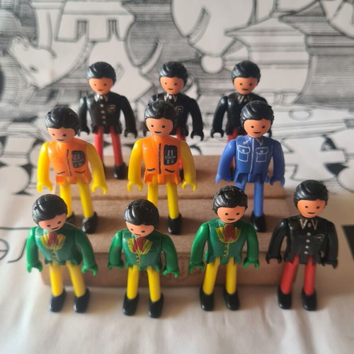 Majorette Majokit vintage figures set of 10 used from 1980s