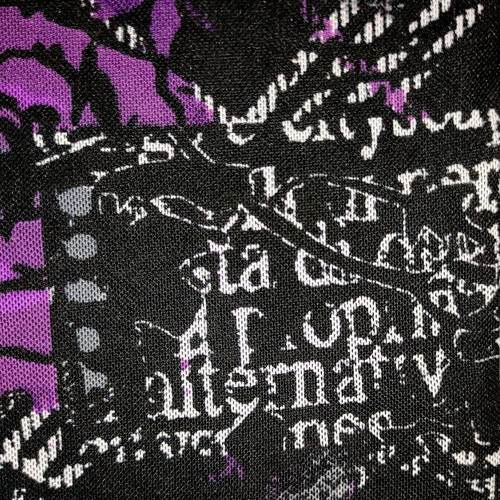Whimsigoth long sleeve top Taifun like new, black and purple