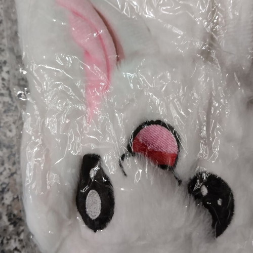 Children's Bunny Hat with Moving Ears new, white