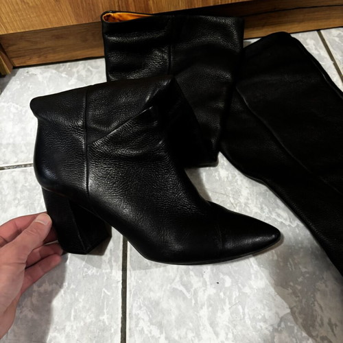 Capodarte leather boots used, size 40, black