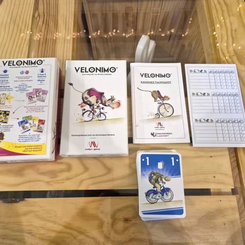Velonimo board game with cards for 2-5 players, age 7+