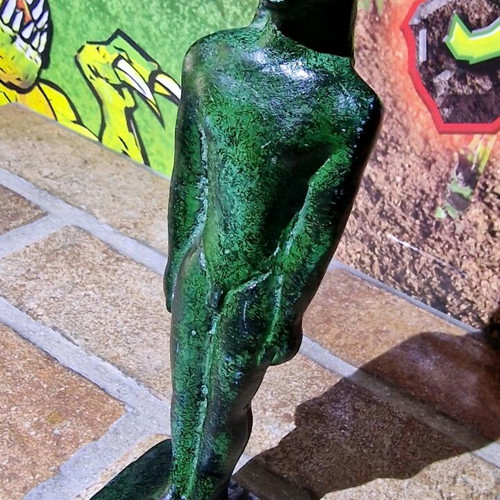 Kouros bronze decorative statue like new, solid, height 19 cm