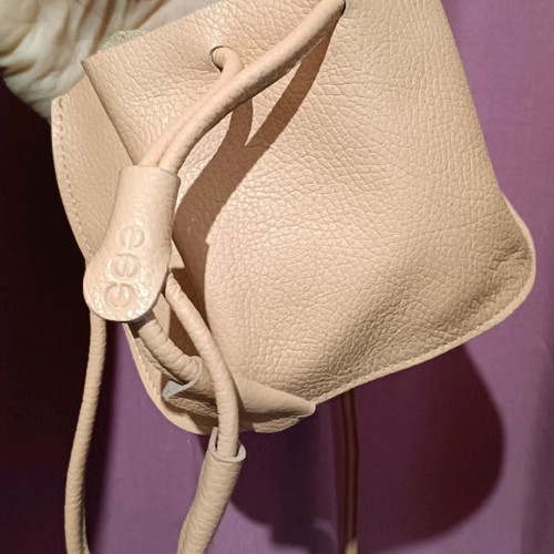 Leather pouch bag new with 60 cm shoulder strap