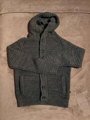 Men's knitted cardigan Nazareno Gabrielli grey like new, size L