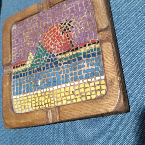 Mosaic ashtray handmade like new