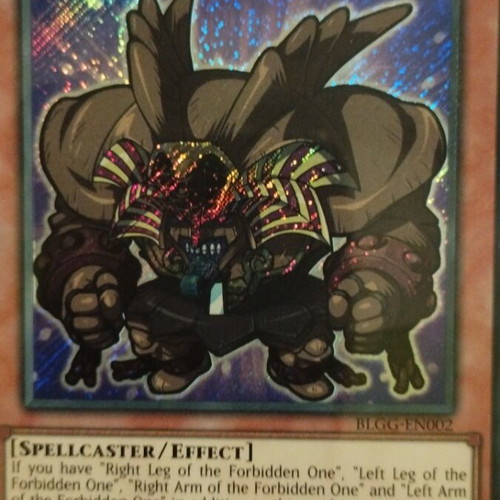 Exodia The Forbidden One Secret Rare Chibi Edition card new