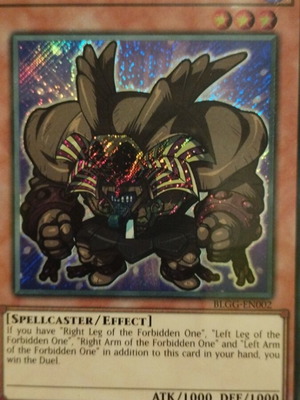 Exodia The Forbidden One Secret Rare Chibi Edition card new