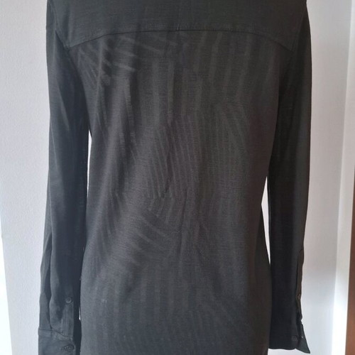 Massimo Dutti shirt used, dark gray-green, size XS