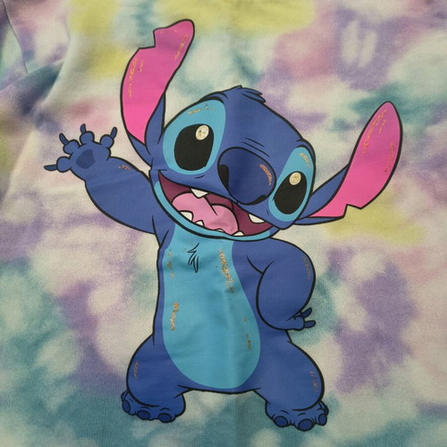 Stich sweatshirt for girls 6-8 years like new, multicolored