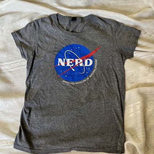 Short Sleeve T-Shirt M used, gray, 50% cotton 50% polyester