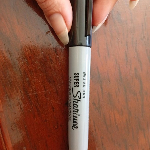 Permanent marker hidden compartment used