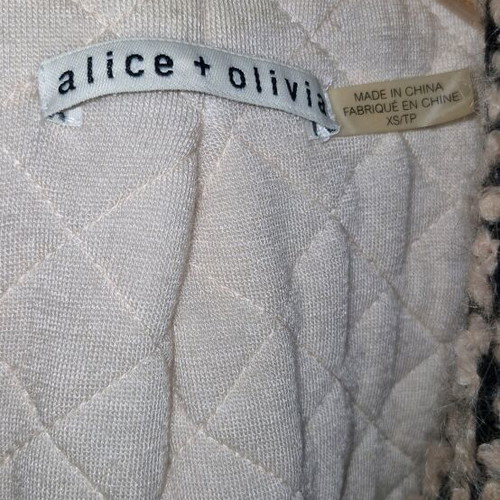 Alice + Olivia tweed coat XS oversize like new