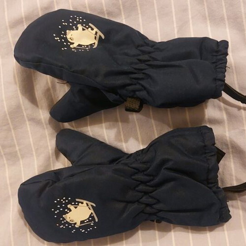 Lupilu ski pants and gloves like new for boy 2-4 years old