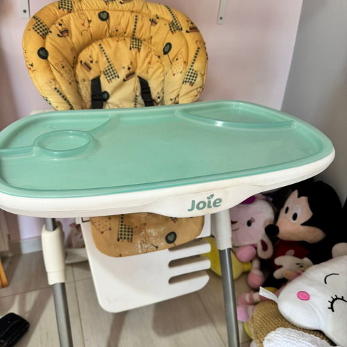 Joie highchair used, adjustable with safety belt