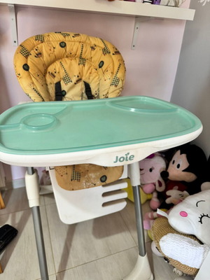 Joie highchair used, adjustable with safety belt